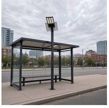 Słup z lampą solarną LED 3 m