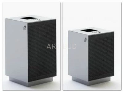 Kosz parkowy, miejski EFEKT, stal lakierowana proszkowo lub nierdzewna 0233 / 0233 A  ( szt )