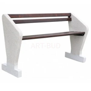 Ławka betonowo drewniana parkowa