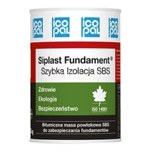 Bitumiczna masa powłokowa - Siplast Fundament Szybka Izolacja SBS Icopal 20kg/opak. System BFI. Hydroizolacja fundamentów (zł/opak.)