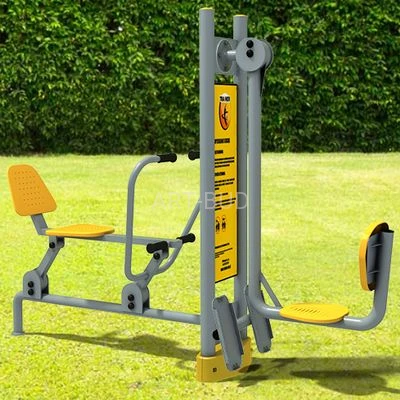 Prasa nożna i wioślarz z pylonem Fitness siłownie zewnętrzne urządzenie do ćwiczeń