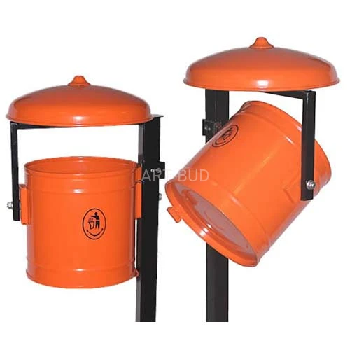 Kosz uliczny, parkowy  KO-8 opróżniany przez obrót pojemnikiem