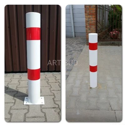 Słupek blokujący U12c wysokość 80 cm do wkopania lub przykręcenia