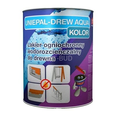 Lakier ogniochronny do drewna UNIEPAL-DREW AQUA KOLOR