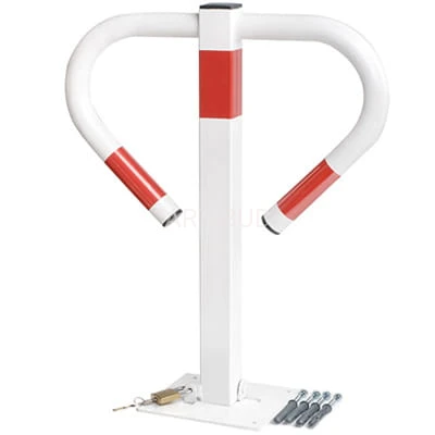 Blokada parkingowa składana zapora ocynk + lakier na kłódkę typ B5