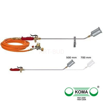 Palnik dekarski jednodyszowy Koma PLUS TYTAN  fi 50/60/70 mm