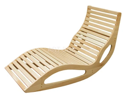 Leżak bujak drewniany relaksacyjny