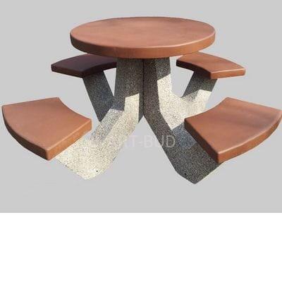 Stół betonowy okrągły piknikowy-parkingowy 