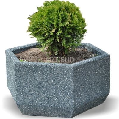 Donice betonowa sześciokątna wysokość 40 cm kat 134 