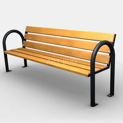 Ławka parkowa stalowo-drewniana 180 cm 