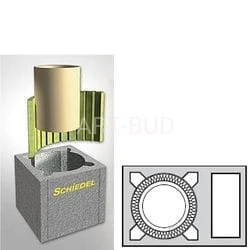 Komin jednociągowy z wentylacją RONDO PLUS - Schiedel. Komin izolowany z przewietrzeniem