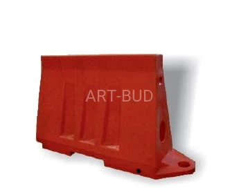 Bariera segmentowa U-14 typu New Jersey biała, czerwona 50 lub 80 cm  /1szt