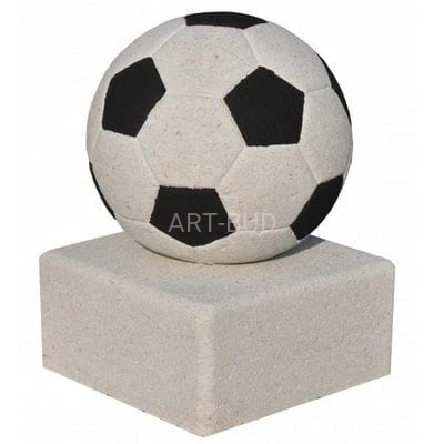 Słupek betonowy parkingowy zaporowy piłka z podstawą 
