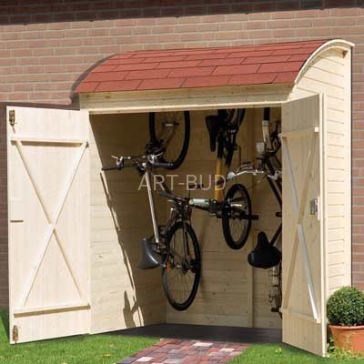 Drewniany schowek ogrodowy narzędziowy Szczawik