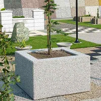 Donica betonowa kwadratowa BERTA 100x100 x wysokość 60 cm 