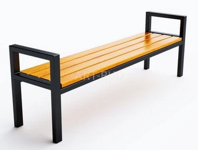 Ławka miejska, parkowa, stal malowana proszkowo lub nierdzewna, Modern długość 180 cm, kod: 0115 ( szt )