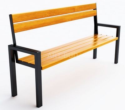 Ławka miejska, parkowa, stal malowana proszkowo lub nierdzewna, Lima z oparciem, długość 192cm, kod: 0119 ( szt )