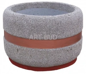 Donica okrągła betonowa średnica 100 cm wysokość 65 cm