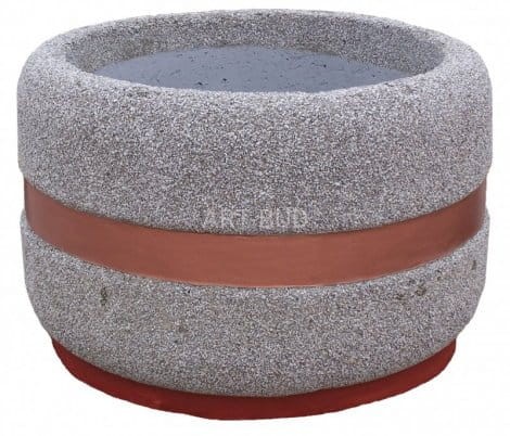 Donica okrągła betonowa średnica 100 cm wysokość 65 cm