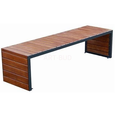 Ławka stalowa miejska nowoczesna 150 - 180 cm CERTUS 