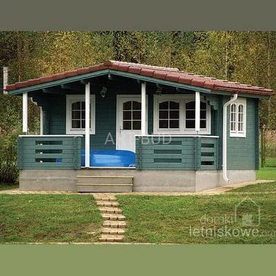 Drewniany domek letniskowy Gorbea A 18,2 + 9,6 m2