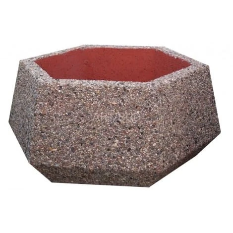 Donica betonowa sześciokątna śr 75 wysokość 35 cm 
