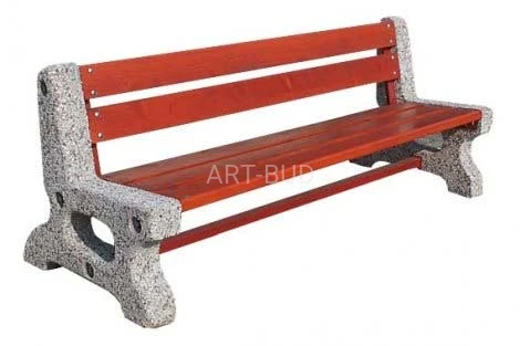 Ławka betonowa miejska parkowa 