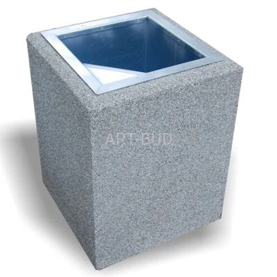 Kosze betonowe na śmieci pojemność z wkładem 50 lub 70 l 
