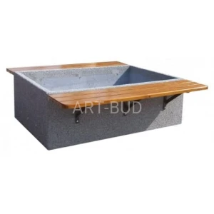 Donica betonowa z ławkami