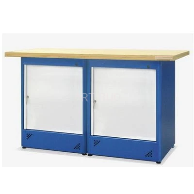 Stół warsztatowy z szafkami metalowy HSS07