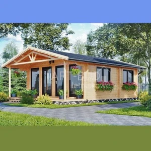 Drewniany domek letniskowy Panorama 32 + 11 m2