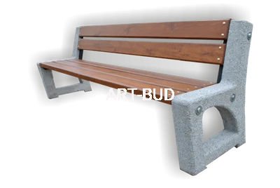 Ławka betonowa z oparciem dł 170/180 cm 