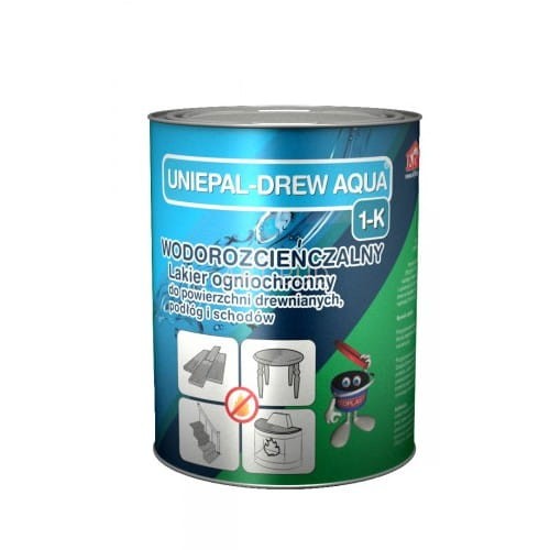 Lakierogniochronny do podłóg drewnianych UNIEPAL-DREW AQUA 1-K