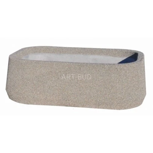 Donica betonowa owalna 160x110x50 cm 