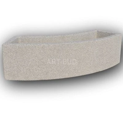 Donica betonowa rogal wysokość 50 cm 