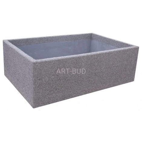 Donica prostokątna betonowa 180 x 120  x 60 cm 