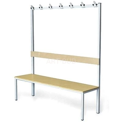 Ławka wolnostojąca z wieszakami szatniowa jednostronna 