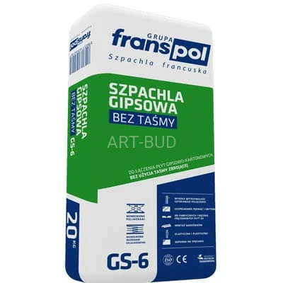Szpachla Gipsowa  Specjal bez taśmy GS-6 FRANSPOL opak. 20kg