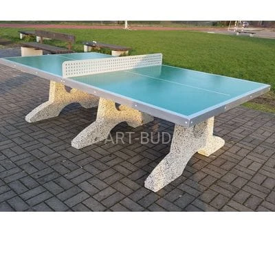 Betonowy stół do gry w tenisa blat zielony 