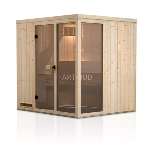 Sauna  fińska wewnętrzna  194 x 175 cm na 3 osoby Megiw