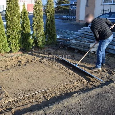 Zgarniacz brukarski do podsypki I - ZDP1 i II - ZDP2