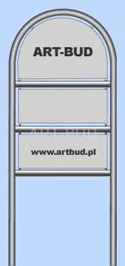 Słup z tablicą ogłoszeń M10