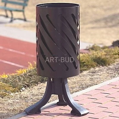 Kosz na śmieci parkowy Łódzki III metalowy