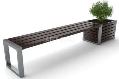 Ławka miejska, parkowa, stalowa, ławko - donica, Modern, długość 250 cm, kod: 0122 ( szt )