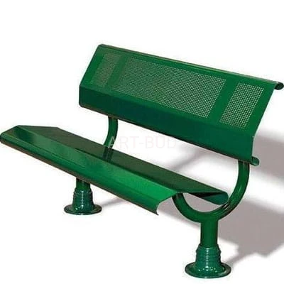 Ławka uliczna Oslo z oparciem, stalowa (szt)