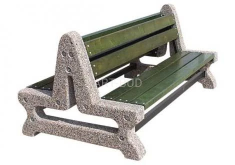 Ławka Miejsko Parkowa Podwójna betonowa