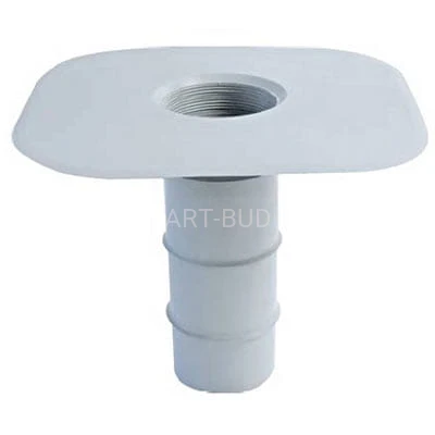 Wpust dachowy Standard długości 250 mm do membran PCV do odprowadzania wody z dachów płaskich Poliprofili
