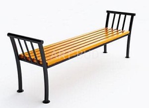 Ławka parkowa, miejska stalowa Lizbona bez oparcia, długość 202 cm kod: 0136 A ( szt )
