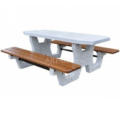 Stół betonowy parkingowy szlif 