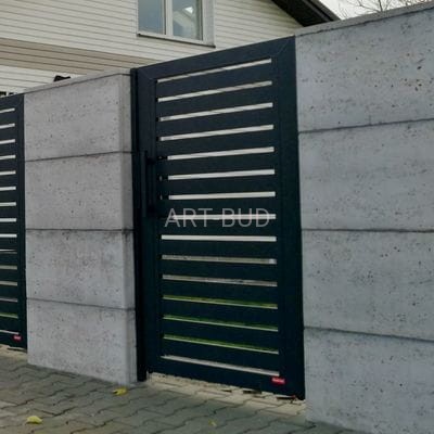 Ogrodzenie z betonu architektonicznego trawertyn WALMAR